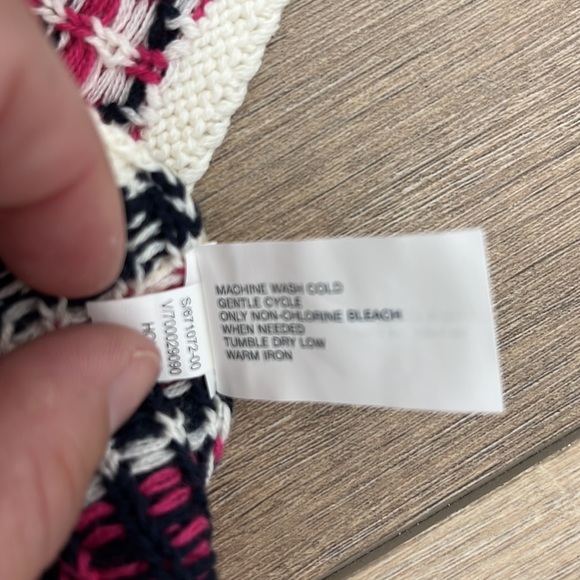 Baby Gap Cable Knit Dress Long Sleeve with Patterned Edge Buttons Cream Sz 3-6M - Picture 8 of 14